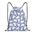 thumbnail image 1 of Sikiie Cute White Rabbit Drawstring Backpack Drawstring Bags, Draw String Back Bag for Sports, Gym, Travel, Swimming, Beach-Medium, 1 of 6