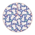 thumbnail image 1 of Sikiie Cute White Rabbit Nativity Christmas Tree Skirt, Jesus Christian Winter Holiday Tree Mat Decoration(30-48IN)48", 1 of 6