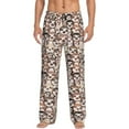 thumbnail image 1 of Sikiie Cute brown sloth monkey Print Pajama Pants Men, PJ Bottoms, Sleep & Lounge Pants-Small, 1 of 6