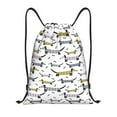 thumbnail image 1 of Sikiie Dachshund Dog Puppy Drawstring Backpack Drawstring Bags, Draw String Back Bag for Sports, Gym, Travel, Swimming, Beach-Small, 1 of 6