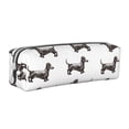 thumbnail image 1 of Sikiie Dachshund Dog Puppy Leather Pencil Case, Makeup Pouch, Zipper Pouch for Daily Essentials, Storage Organizer, Cosmetics and Stationary Bag, 1 of 7