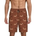 thumbnail image 1 of Sikiie Dachshund Dog Puppy Mens Pajama Shorts, Lightweight Lounge Pant with Pockets Soft Sleep Pj Shorts for MenXX-Large, 1 of 6