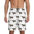 thumbnail image 1 of Sikiie Dachshund Dog Puppy Mens Pajama Shorts, Lightweight Lounge Pant with Pockets Soft Sleep Pj Shorts for MenXX-Large, 1 of 6