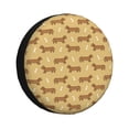 thumbnail image 1 of Sikiie Dachshund Dog Puppy PVC Leather Spare Tire Wheel Cover Spare Tire Cover, for Car Truck SUV Camper Trailer Universal Fit(14-17in)-16 inch, 1 of 6