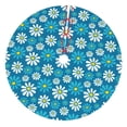 thumbnail image 1 of Sikiie Daisies Flowers 30-48 inches {designName} Print Christmas Tree Skirt Snowman Xmas Tree Skirt with Edge Christmas Decorations for Holiday Party48", 1 of 7