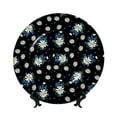 thumbnail image 1 of Sikiie Daisies Flowers Bone China Decorative Plate Personality Ceramic Dinner Plate Crafts Decorative Ceramic Decorative Plate -10in, 1 of 6