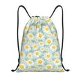 thumbnail image 1 of Sikiie Daisies Flowers Drawstring Backpack Drawstring Bags, Draw String Back Bag for Sports, Gym, Travel, Swimming, Beach-Medium, 1 of 6