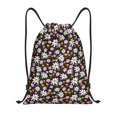 thumbnail image 1 of Sikiie Daisies Flowers Drawstring Backpack Drawstring Bags, Draw String Back Bag for Sports, Gym, Travel, Swimming, Beach-Medium, 1 of 6