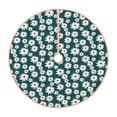 thumbnail image 1 of Sikiie Daisies Flowers Nativity Christmas Tree Skirt, Jesus Christian Winter Holiday Tree Mat Decoration(30-48IN)48", 1 of 6