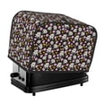 thumbnail image 1 of Sikiie Daisies Flowers Toaster Covers 2 Slice Dustproof Toaster Cover Bread Machine Cover, Dustproof Cover - 11.4" x 7.5" x 7.9", 1 of 7