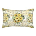 thumbnail image 1 of Sikiie Daisies And Wildflowers Print Plush Pillow Cover, Wrinkle-proof and Stain-resistant Pillow Protector without Pillow Core, Home Decoration-20"x30", 1 of 6