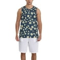 thumbnail image 1 of Sikiie Daisy Floral B Basketball Jersey Reversible Men's Mesh Athletic Sports Shirts Training Practice S-4XLLarge, 1 of 6