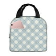 thumbnail image 1 of Sikiie Daisy Plaid Blue Lunch Bag for Women & Men Adult Insulated Lunch Box, Food Lunch Containers Lunch Tote Bags for Work, Travel, Outdoor, 1 of 8
