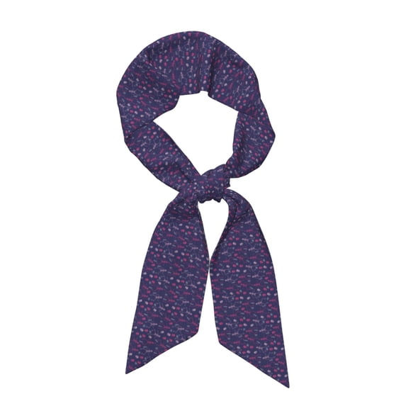 Sikiie Dance Skull Star Neck Scarf Printed Scarves Head for Women'S Fashion Satin Scarfs For Bag Hair for Dating, Travel