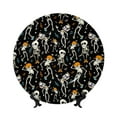 thumbnail image 1 of Sikiie Dancing Skeleton Party Bone China Decorative Plate Personality Ceramic Dinner Plate Crafts Decorative Ceramic Decorative Plate -7in, 1 of 6
