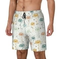 thumbnail image 1 of Sikiie Dandelion Print Men's Double Layer Swimming Trunks, Adjustable Waistband and Pockets Sports Swimming Trunks, Beach Swimwear-Small, 1 of 6