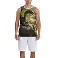 thumbnail image 1 of Sikiie Deep Forest Stone Green Dragon Basketball Jersey Reversible Men's Mesh Athletic Sports Shirts Training Practice S-4XL3X-Large, 1 of 6
