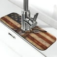 thumbnail image 1 of Sikiie Deer American Flag Wall Splash Guard for Sink Faucet-1 PC Super Absorbent Fast Drying Mat Sink Gadgets-Splash Guard for Kitchen, Sink Mat, 1 of 7