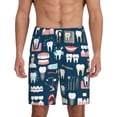 thumbnail image 1 of Sikiie Dental Mens Pajama Shorts, Lightweight Lounge Pant with Pockets Soft Sleep Pj Shorts for Men4X-Large, 1 of 6