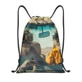 thumbnail image 1 of Sikiie Desert Monkeys Drive Drawstring Backpack Drawstring Bags, Draw String Back Bag for Sports, Gym, Travel, Swimming, Beach-Medium, 1 of 6