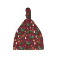 thumbnail image 1 of Sikiie Dinosaur Christmas Baby Newborn Hats, Infant Knotted Baby Hat, Beanie Top Knot Caps for Baby Boys Girls, 1 of 5