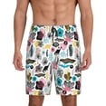 thumbnail image 1 of Sikiie Dinosaur Mens Pajama Shorts, Lightweight Lounge Pant with Pockets Soft Sleep Pj Shorts for MenSmall, 1 of 6