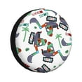 thumbnail image 1 of Sikiie Dinosaur on Excavator2 PVC Leather Spare Tire Wheel Cover Spare Tire Cover, for Car Truck SUV Camper Trailer Universal Fit(14-17in)-16 inch, 1 of 6