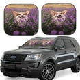 thumbnail image 1 of Sikiie Dog in Lavender Flowers Print Foldable Car Windshield Sun Visor, Car Window Sunshade Suitable for Sedan, SUV and Truck Car Accessories-Medium, 1 of 6