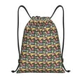 thumbnail image 1 of Sikiie Doodle Food Drawstring Backpack Drawstring Bags, Draw String Back Bag for Sports, Gym, Travel, Swimming, Beach-Medium, 1 of 6