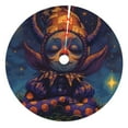 thumbnail image 1 of Sikiie Dreamy Jester Under Stars 30-48 inches {designName} Print Christmas Tree Skirt Snowman Xmas Tree Skirt with Edge Christmas Decorations for Holiday Party-48", 1 of 7