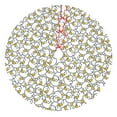 thumbnail image 1 of Sikiie Ducky 30-48 inches {designName} Print Christmas Tree Skirt Snowman Xmas Tree Skirt with Edge Christmas Decorations for Holiday Party, 1 of 7
