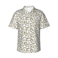 thumbnail image 1 of Sikiie Ducky Print Men's Hawaiian Shirt, Summer Beach Button Pocket Short Sleeve T-Shirt,XX-Large, 1 of 7