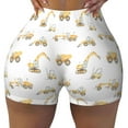 thumbnail image 1 of Sikiie Dump Truck Print Workout Shorts Women Scrunch Butt Gym Shorts Seamless High Waist Tummy Control Yoga Biker Athletic Shorts, 1 of 5