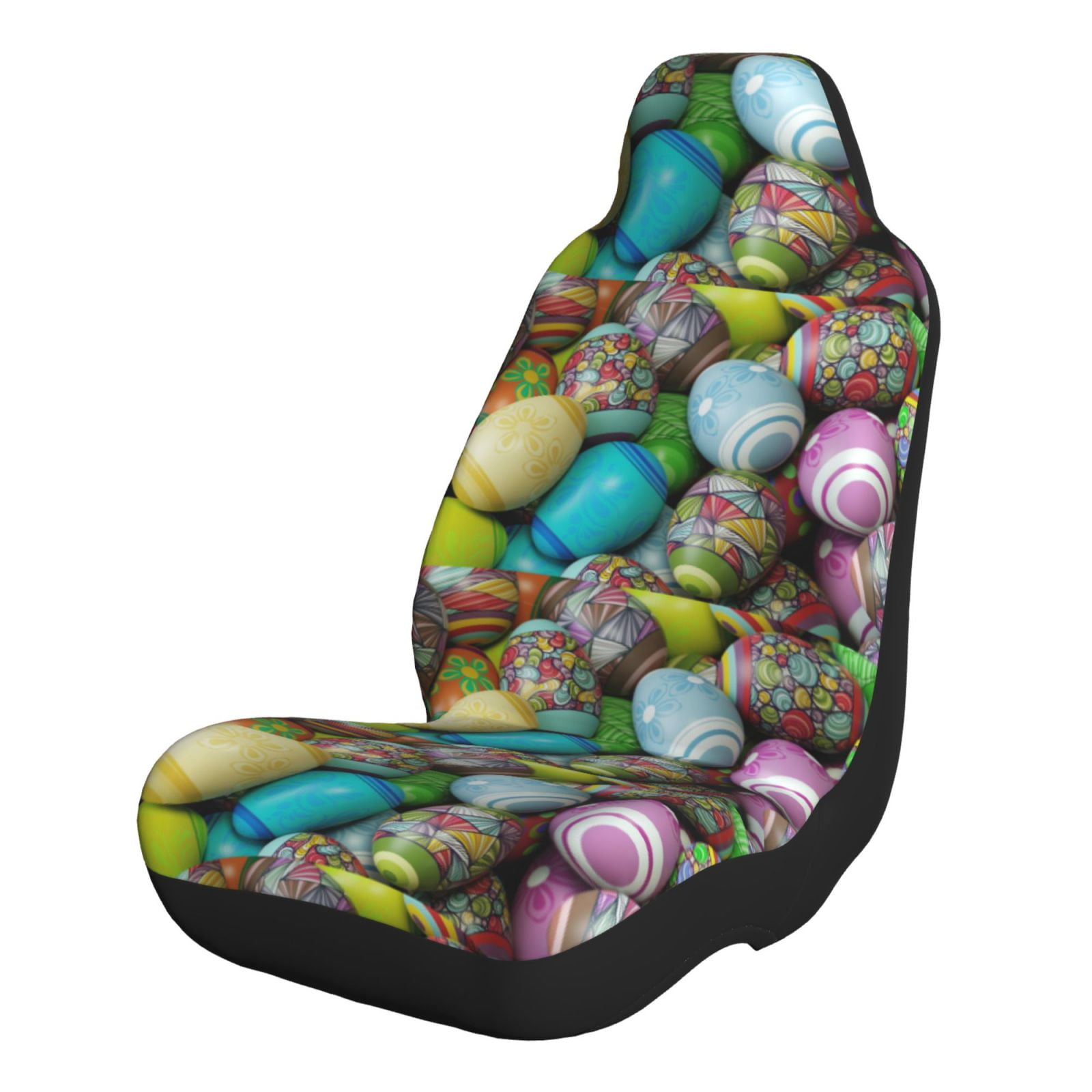 Sikiie Easter Egg1 Car Seat Covers 2PCs Front Car Seat Covers Universal