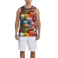 thumbnail image 1 of Sikiie Easter Eggs Basketball Jersey Reversible Men's Mesh Athletic Sports Shirts Training Practice S-4XL3X-Large, 1 of 6