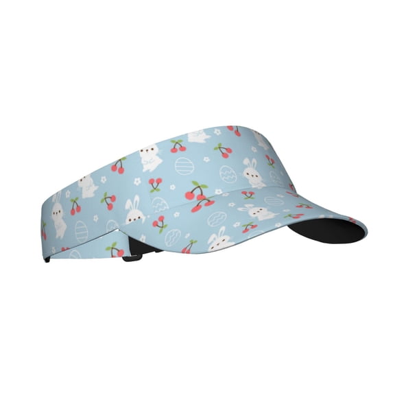 Sikiie Easter Rabbit Sun Visor Hat Adjustable Velcro Golf Visor Sports Sunscreen Visor Hat for Outdoor Activities