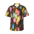 thumbnail image 1 of Sikiie Easter eggs Print Men's Hawaiian Shirt, Summer Beach Button Pocket Short Sleeve T-Shirt,XX-Large, 1 of 7