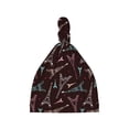 thumbnail image 1 of Sikiie Eiffel Tower Baby Newborn Hats, Infant Knotted Baby Hat, Beanie Top Knot Caps for Baby Boys Girls, 1 of 5