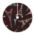 thumbnail image 1 of Sikiie Eiffel Tower Nativity Christmas Tree Skirt, Jesus Christian Winter Holiday Tree Mat Decoration(30-48IN)36", 1 of 6