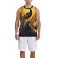 thumbnail image 1 of Sikiie Elegant Gold Leaf Peacock Basketball Jersey Reversible Men's Mesh Athletic Sports Shirts Training Practice S-4XLLarge, 1 of 6