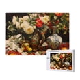 thumbnail image 1 of Sikiie Elegant Still Life Roses Puzzle, Jigsaw Puzzles, Jigsaw Puzzles 1000 Pieces, Custom Jigsaw Puzzle for Adults (29.5×19.7in, Horizontal), 1 of 9