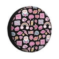 thumbnail image 1 of Sikiie Elements PVC Leather Spare Tire Wheel Cover Spare Tire Cover, for Car Truck SUV Camper Trailer Universal Fit(14-17in)-14 inch, 1 of 6