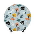 thumbnail image 1 of Sikiie Elephant Tree Bone China Decorative Plate Personality Ceramic Dinner Plate Crafts Decorative Ceramic Decorative Plate -6in, 1 of 6