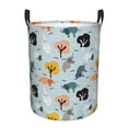 thumbnail image 1 of Sikiie Elephant Tree Print Round Dirty Clothes Basket, Waterproof Standing Foldable Storage Basket, for Laundry Room, Bedroom, Bathroom Storage-Medium, 1 of 6