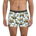 thumbnail image 1 of Sikiie Excavator Print Men's Boxer Briefs, Elastic Waistband Boxer Briefs Leggings-Large, 1 of 5