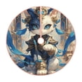 thumbnail image 1 of Sikiie Exotic Blue Cat Nativity Christmas Tree Skirt, Jesus Christian Winter Holiday Tree Mat Decoration(30-48IN)36", 1 of 6