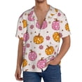 thumbnail image 1 of Sikiie Fall 70s Groovy Hippie 1 Men's Wrinkle Free Untucked Cuban Shirt Business Casual Button Down Shirts Short Sleeve ShirtX-Large, 1 of 5