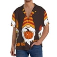 thumbnail image 1 of Sikiie Fall Gnomes Men's Wrinkle Free Untucked Cuban Shirt Business Casual Button Down Shirts Short Sleeve Shirt4X-Large, 1 of 5