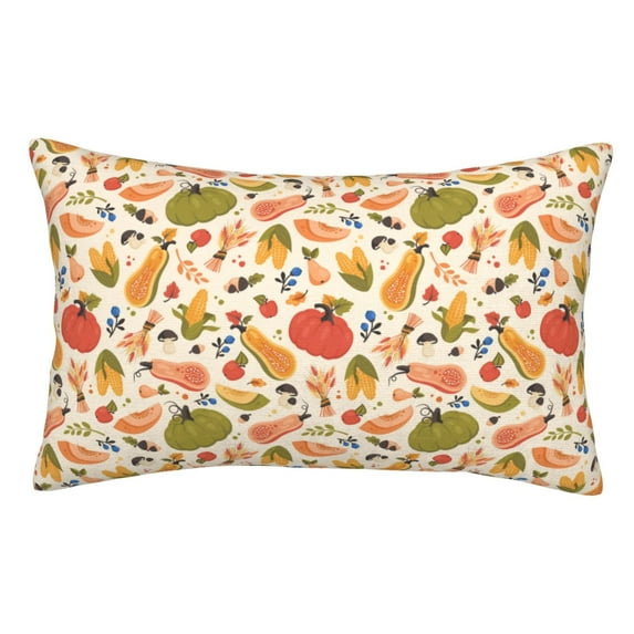 Sikiie Fall Pumpkin Pillow Covers, Throw Pillow Case Cushion Covers,Cushion for Bedroom,Couch,Home-16"x24"