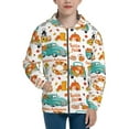 thumbnail image 1 of Sikiie Fall Pumpkins And Sunflowers Zip Up Hoodie Teenage, hoodies for Teenage, Zipper Sweatshirt Jacket for Daily, Traveling-Medium, 1 of 6